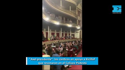 "Axel presidente": los cánticos en apoyo a Kicillof que resonaron en el Coliseo Podestá