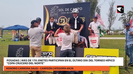 Posadas | Más de 170 jinetes participan en el último día del torneo hípico "Copa Crucero del Norte"