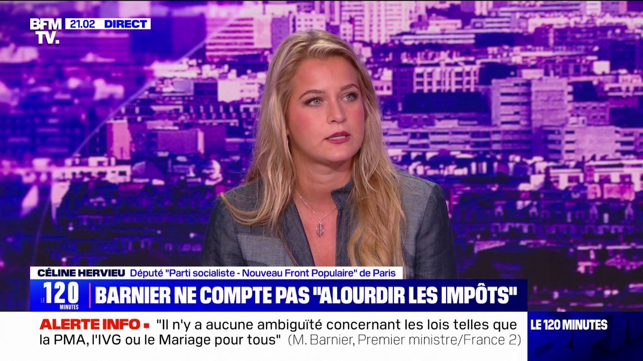 Céline Hervieu (PS), au sujet de Michel Barnier: "Le PS sera à ses côtés" s'il propose des mesures en faveur de "plus de justice fiscale"