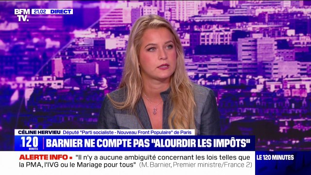 Céline Hervieu (PS), au sujet de Michel Barnier: Le PS sera à ses côtés s'il propose des mesures en faveur de plus de justice fiscale
