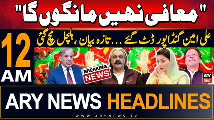 ARY News 12 AM Headlines | 23rd Sep 2024 | CM KP Ali Amin Gandapur's Blunt Statement