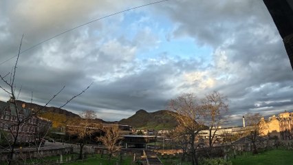 Arthurs Seat Edinburgh at sunset 22nd April 2024