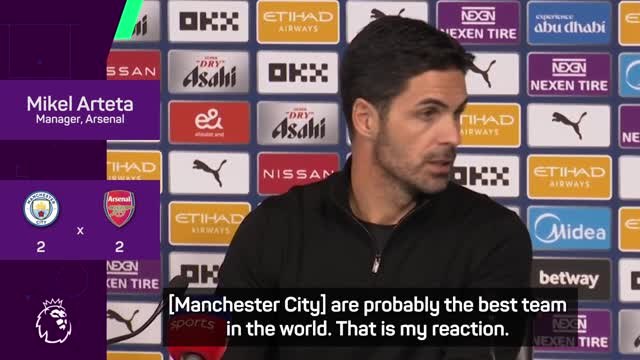 Arteta 'so proud' of Arsenal despite conceding last minute equaliser