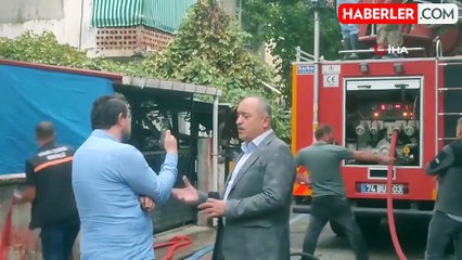 Bartın'da Çatı Yangını: Yaşlı Kadın ve Kediler Jandarma Tarafından Kurtarıldı