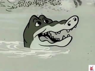 1950s Ruff Reddy Sugar Crisp cereal TV commercial - crocodile is HUNTING Ruff & Reddy
