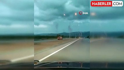Bursa'da Ters Yolda Hız Yapan Otomobil Kamerada