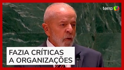 Lula tem microfone cortado após estourar tempo em discurso na ONU