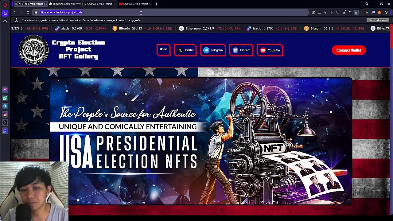 Crypto Election Project| NFT GALLERY Review by Agunk Rejectz