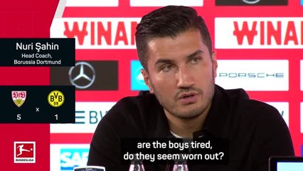 'You cannot perform like that' - Sahin on Dortmund's drubbing