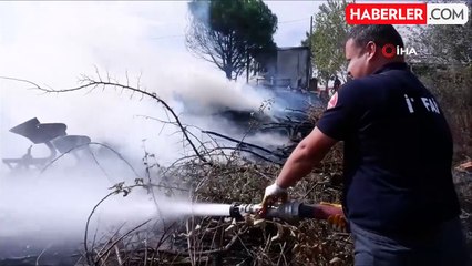 Edirne'de Bahçede Yakılan Çöpler Yangına Neden Oldu