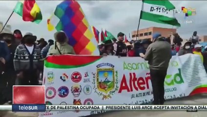 Presidente Arce se pronuncia ante movilización por expresidente Evo Morales
