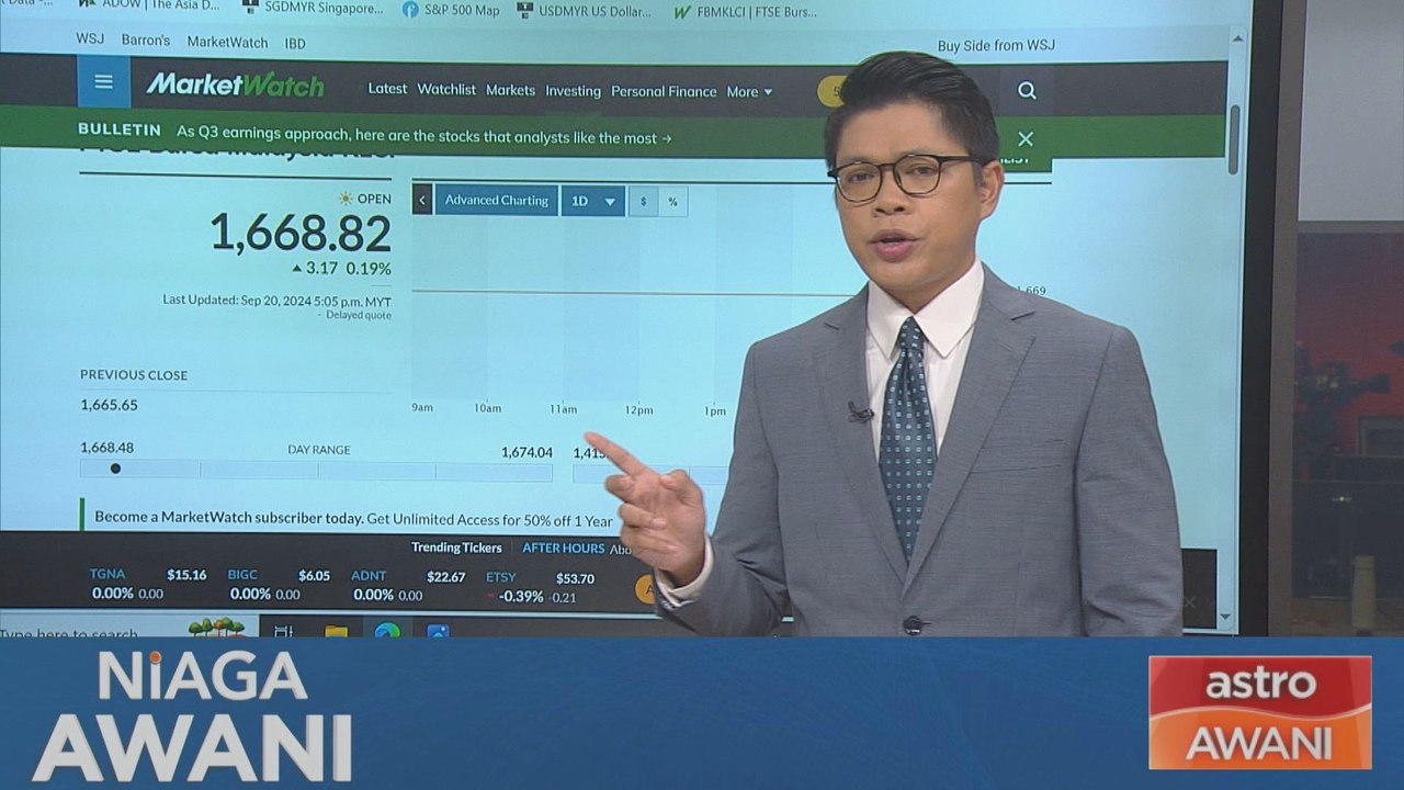 Niaga AWANI: [Data & Statistik] Prestasi Bursa Malaysia setakat 23 September 2024
