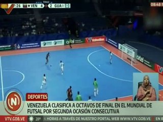 Venezuela avanza a los octavos de final del mundial de Futsal que se celebra en Uzbekistán