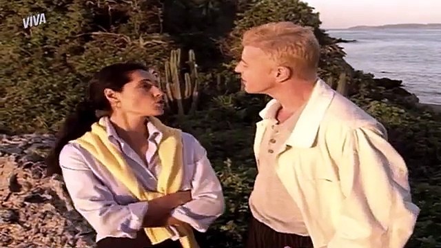 Novela Cara e Coroa (1995) - Mauro tenta beijar Vivi e leva um tapa