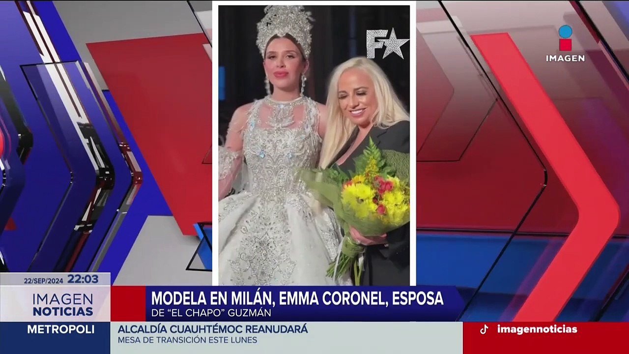 Emma Coronel debuta en la Fashion Week, en Milán, Italia