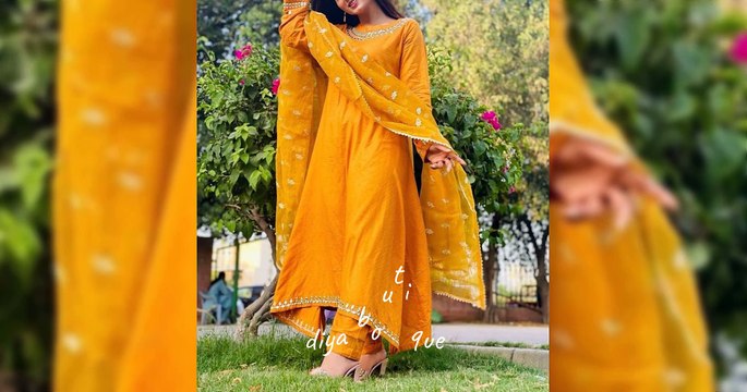 EXTREMELY GORGEOUS YELLOW COLOUR DRESS DESIGNS//MOST DECENT YELLOW DRESSES FOR MEHNDI//