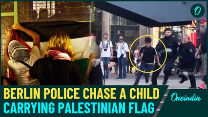 VIDEO | German Police Chase 10-Year-Old Boy with Palestinian Flag at Berlin Protest, Sparks Backlash