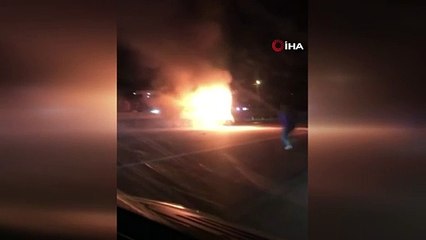 Korkunç kazada karı koca yanarak can verdiler