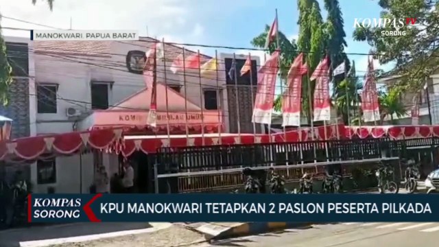 KPU Manokwari Tetapkan 2 Paslon Peserta Pilkada
