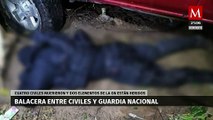 Violento enfrentamiento en Villa Flores, civiles armados se enfrentan a la Guardia Nacional