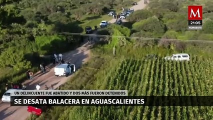 Tiroteos y persecución en Aguascalientes tras violento robo de camioneta