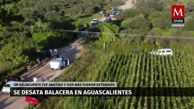 Tiroteos y persecución en Aguascalientes tras violento robo de camioneta