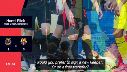 'I don't want to talk about that' - Flick frustrated with question on injured Ter Stegen