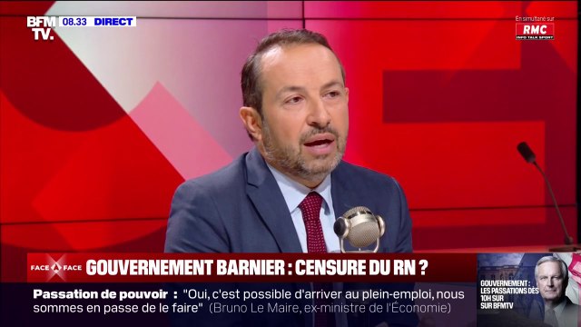 Gouvernement Barnier: Sébastien Chenu (RN) affirme qu'il n'y aura a priori pas de censure