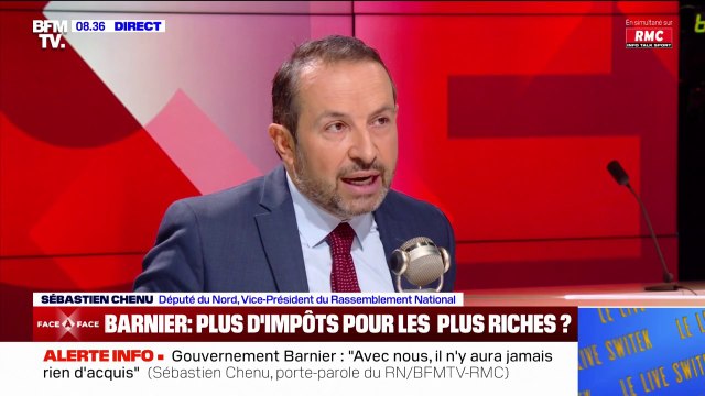 Pour Sébastien Chenu (RN), le gel du barème de l'impôt sur le revenu est une ligne rouge, une hausse d'impôt déguisée