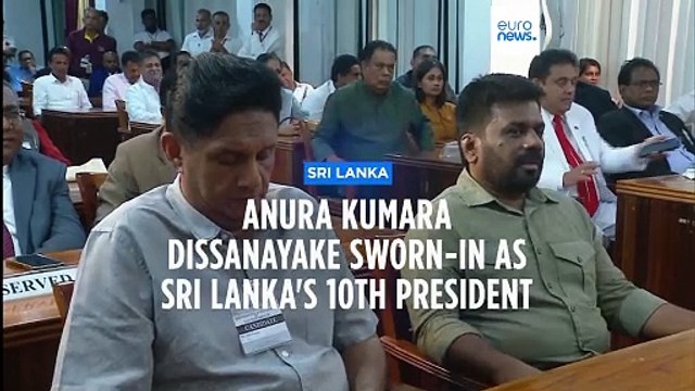 Sri Lanka swears in left-wing Anura Kumara Dissanayake as president