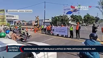 Download Video: Sosialisasi Taat Berlalu Lintas di Perlintasan Kereta Api