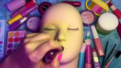 ASMR Fake Makeup on Mannequin (Whispered)