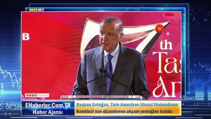 Başkan Erdoğan, Türk-Amerikan Ulusal Yönlendirme Komitesi’nce düzenlenen akşam yemeğine katıldı