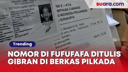 Nomor HP yang Terdaftar di Akun Fufufafa Pernah Ditulis Gibran Rakabuming di Berkas Pilkada
