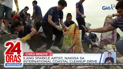 Ilang Sparkle Artist, nakiisa sa International Coastal Cleanup Drive | 24 Oras Weekend