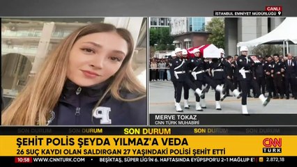 VİDEO | Şehit Polis Şeyda Yılmaz’a veda...