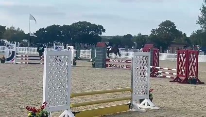 A competitive horse rider is celebrating success after becoming the Reserve Supreme Champion at the prestigious Hickstead horse show.