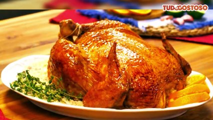 Frango recheado com farofa