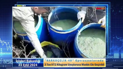 "Narkoçelik-40" Operasyonlarında 3 Ton 972 Kilogram Uyuşturucu Madde Ele Geçirildi