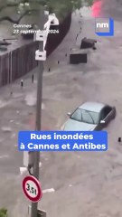 Rues inondées, circulation paralysée, les images des intempéries sur la Côte d'Azur