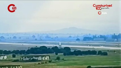 İşte uçak kazasının görüntüsü