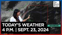 Today's Weather, 4 P.M. | Sept. 23, 2024