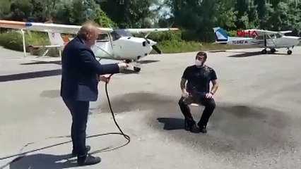 BURSA Düşen eğitim uçağında hayatını kaybeden öğretmen pilot adayı Emir Gülal Nalcı' dan geriye kalan görüntüler