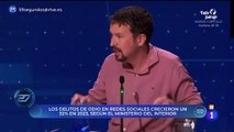 Pablo Iglesias insinúa que Alvise Pérez es narco