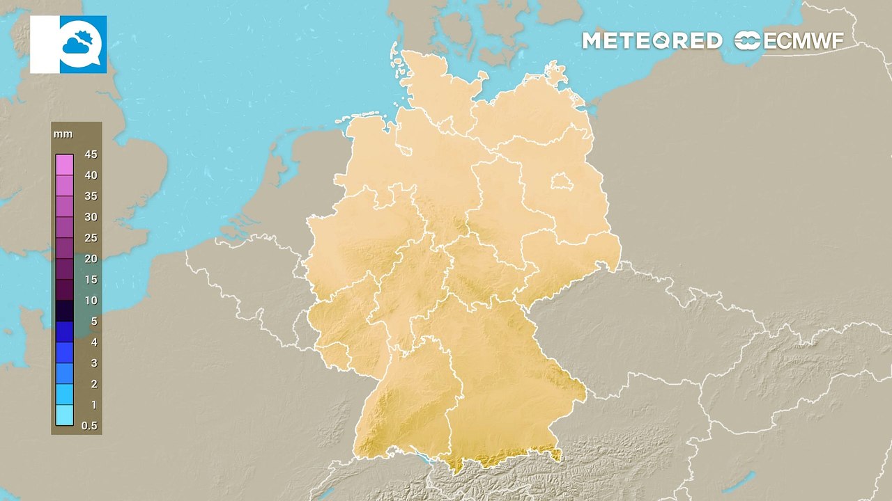Die nächsten Tage bringen wieder reichlich Regen. Die trockenen Zeiten sind vorbei.