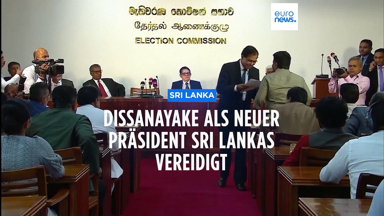 Dissanayake als neuer Präsident Sri Lankas vereidigt