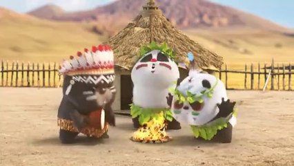 【Bamboo Panda❤️】Do u like Bamboo n Dundun's new look _ Chinese Short Animation _ 熊猫班卜 #shorts #funny
