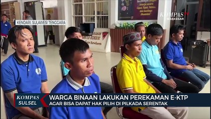 Warga Binaan Lakukan Perekaman E-KTP