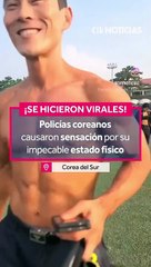 Video: ¡Causaron sensación! Policías de Corea lucen un impecable estado físico