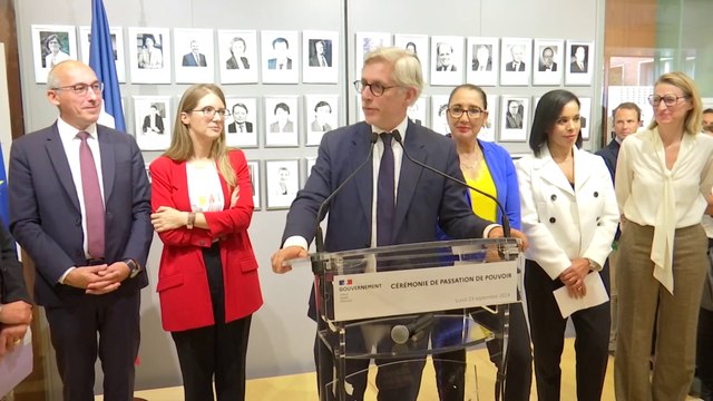 Santé: On n'a pas résolu tous les problèmes , déclare Frédéric Valletoux lors de la passation de pouvoir entre Catherine Vautrin et Geneviève Darrieussecq